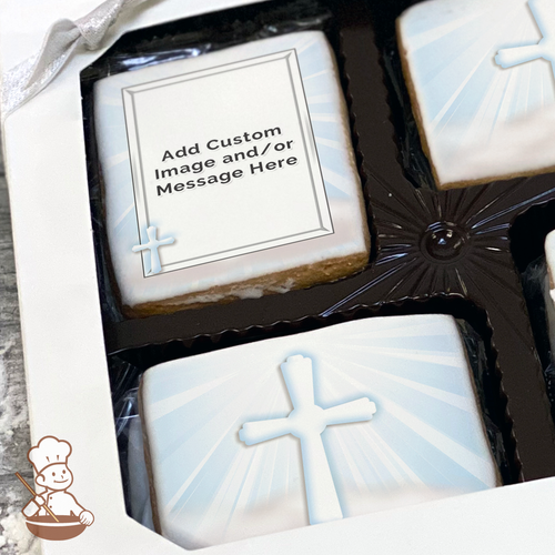 Angel Offering Photo Cookie Gift Box (Rectangle)