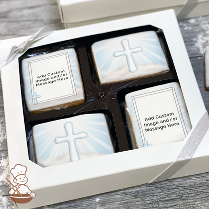 Angel Offering Photo Cookie Gift Box (Rectangle)