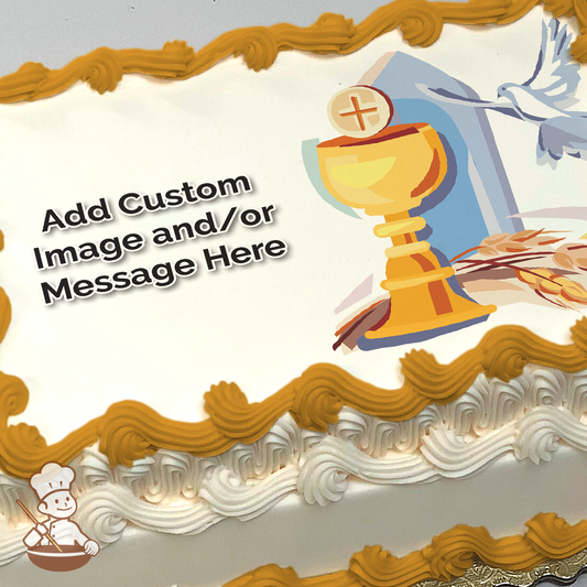 Painted Blessings Photo Cake