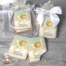 Load image into Gallery viewer, Little Cutie Angel Custom Message Cookies (Rectangle)