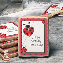 Load image into Gallery viewer, Lady Bug Polka Dots Cookies (Rectangle)
