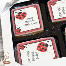 Load image into Gallery viewer, Lady Bug Polka Dots Cookie Gift Box (Rectangle)