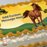 Mighty Mustang Photo Cake