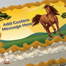 Load image into Gallery viewer, Mighty Mustang Photo Cake
