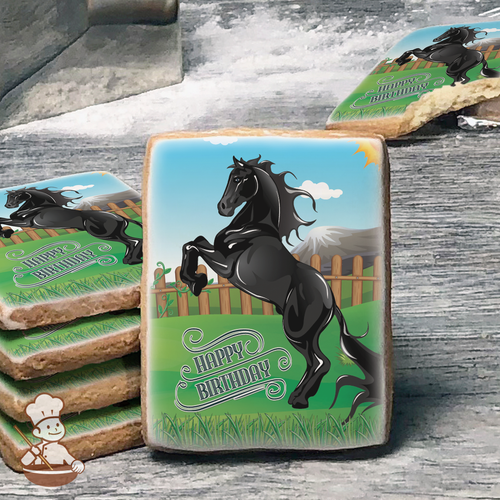 Black Stallion Cookies (Rectangle)