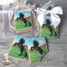 Load image into Gallery viewer, Black Stallion Custom Message Cookies (Rectangle)