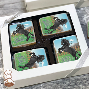 Black Stallion Cookie Gift Box (Rectangle)