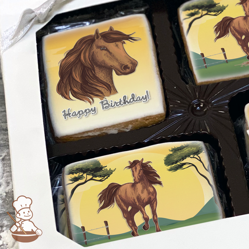 Mighty Mustang Cookie Gift Box (Rectangle)