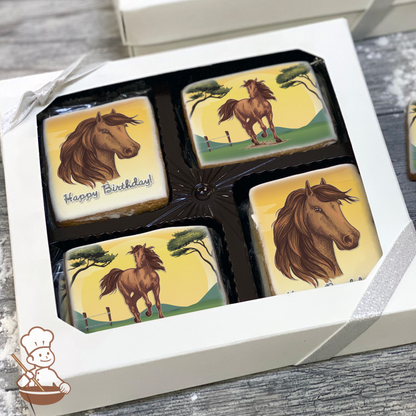 Mighty Mustang Cookie Gift Box (Rectangle)