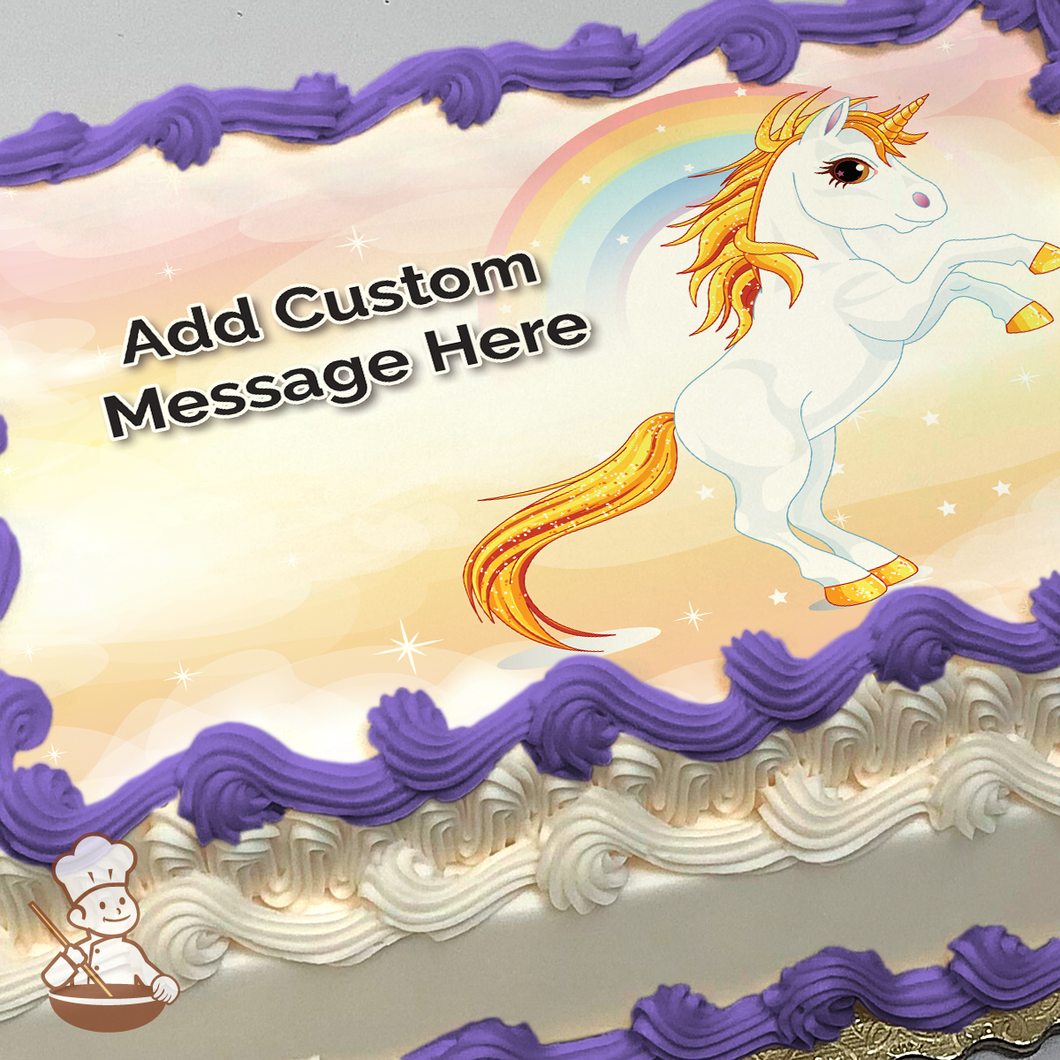 Sparkle like a Unicorn Photo Cake