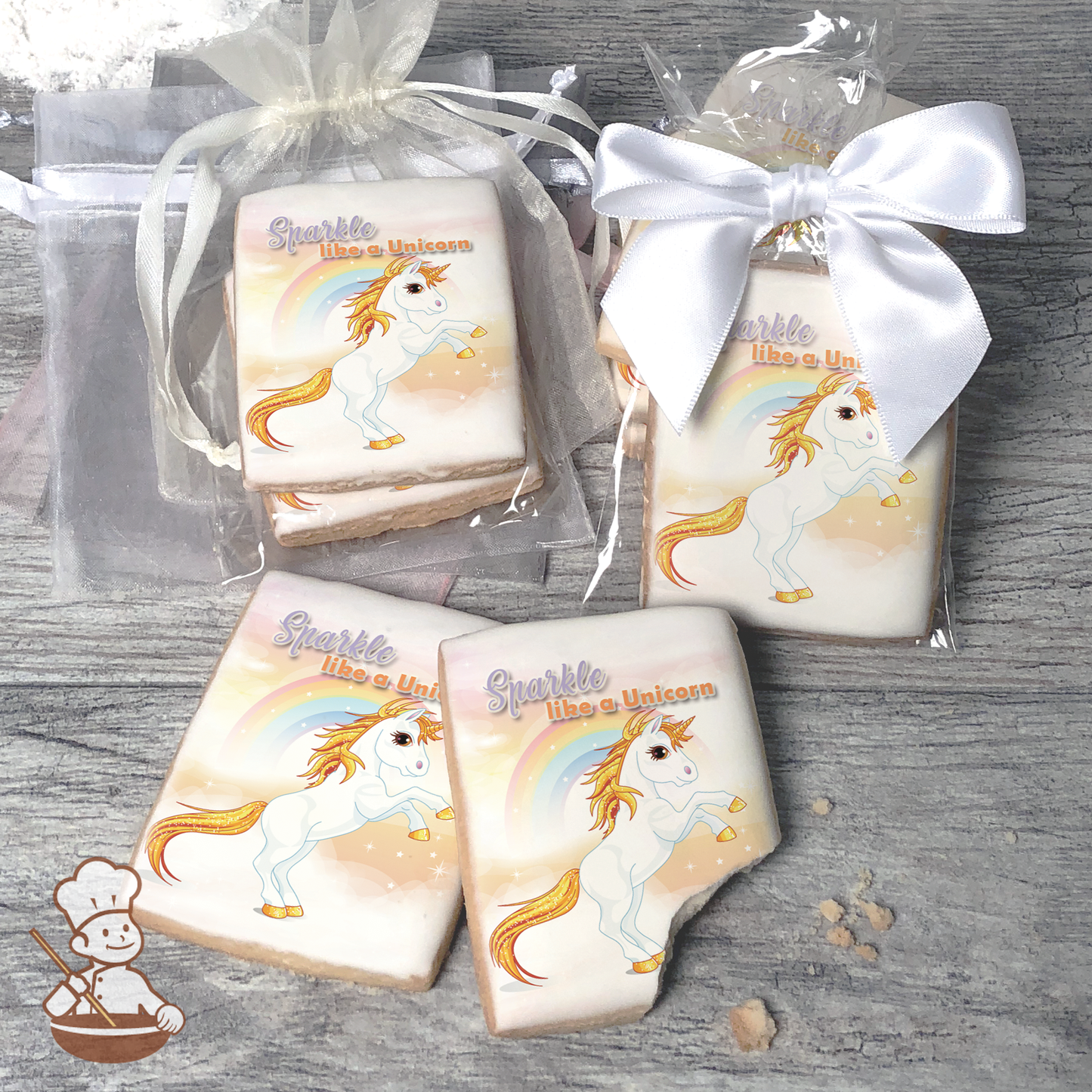 Sparkle like a Unicorn Cookies (Rectangle)