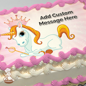 Princess Unicorn Photo Cake