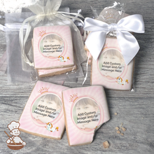 Load image into Gallery viewer, Princess Unicorn Photo Cookies (Rectangle)