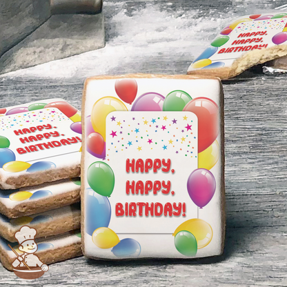 Floating Balloons Cookies (Rectangle)