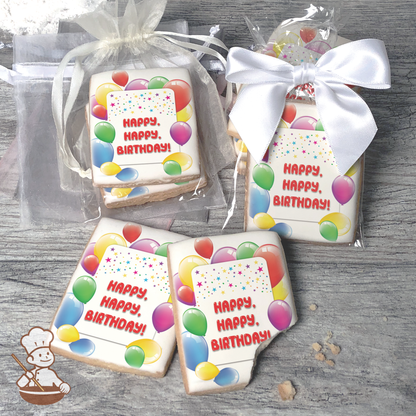 Floating Balloons Cookies (Rectangle)