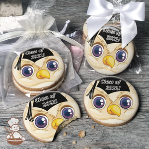 Graduation Owl Cookies (Round)