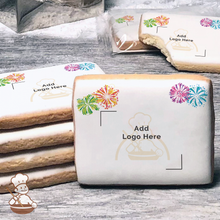 Load image into Gallery viewer, Congratulations Fireworks Logo Cookies (Rectangle)