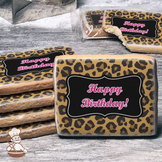 Cheetah Print Cookies (Rectangle)