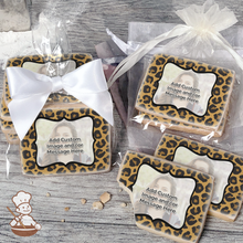 Load image into Gallery viewer, Cheetah Print Photo Cookies (Rectangle)