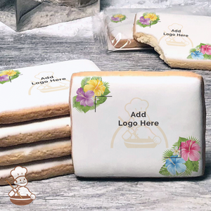 Hawaiian Leis Logo Cookies (Rectangle)