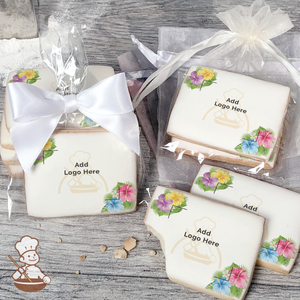 Hawaiian Leis Logo Cookies (Rectangle)