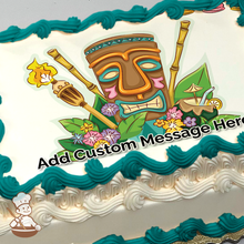 Load image into Gallery viewer, Tiki Party Photo Cake