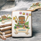 Tiki Party Cookies (Rectangle)