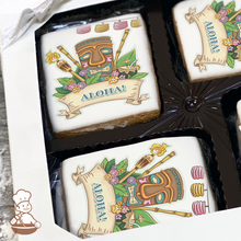 Load image into Gallery viewer, Tiki Party Cookie Gift Box (Rectangle)
