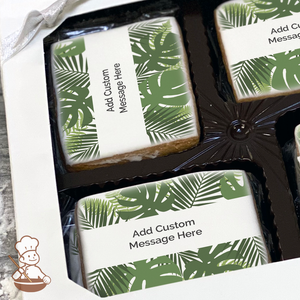 Tropic Leaves Cookie Gift Box (Rectangle)