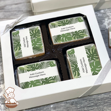 Load image into Gallery viewer, Tropic Leaves Cookie Gift Box (Rectangle)