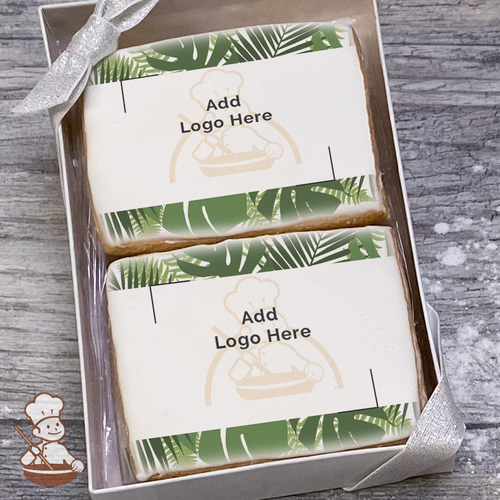 Tropic Leaves Logo Cookie Small Gift Box (Rectangle)