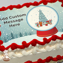 Load image into Gallery viewer, Snowglobe Photo Cake
