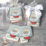 Snowglobe Photo Cookies (Rectangle)
