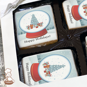 Snowglobe Cookie Gift Box (Rectangle)