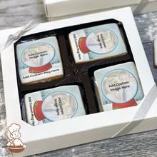 Load image into Gallery viewer, Snowglobe Photo Cookie Gift Box (Rectangle)