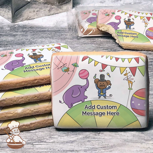 Circus Act Custom Message Cookies (Rectangle)