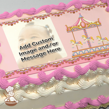 Load image into Gallery viewer, Horse Carousel Custom Photo Cake