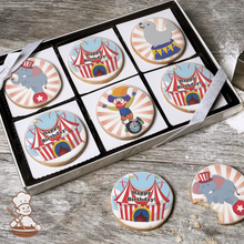 Load image into Gallery viewer, Carnival Tent Cookie Gift Box (Round)