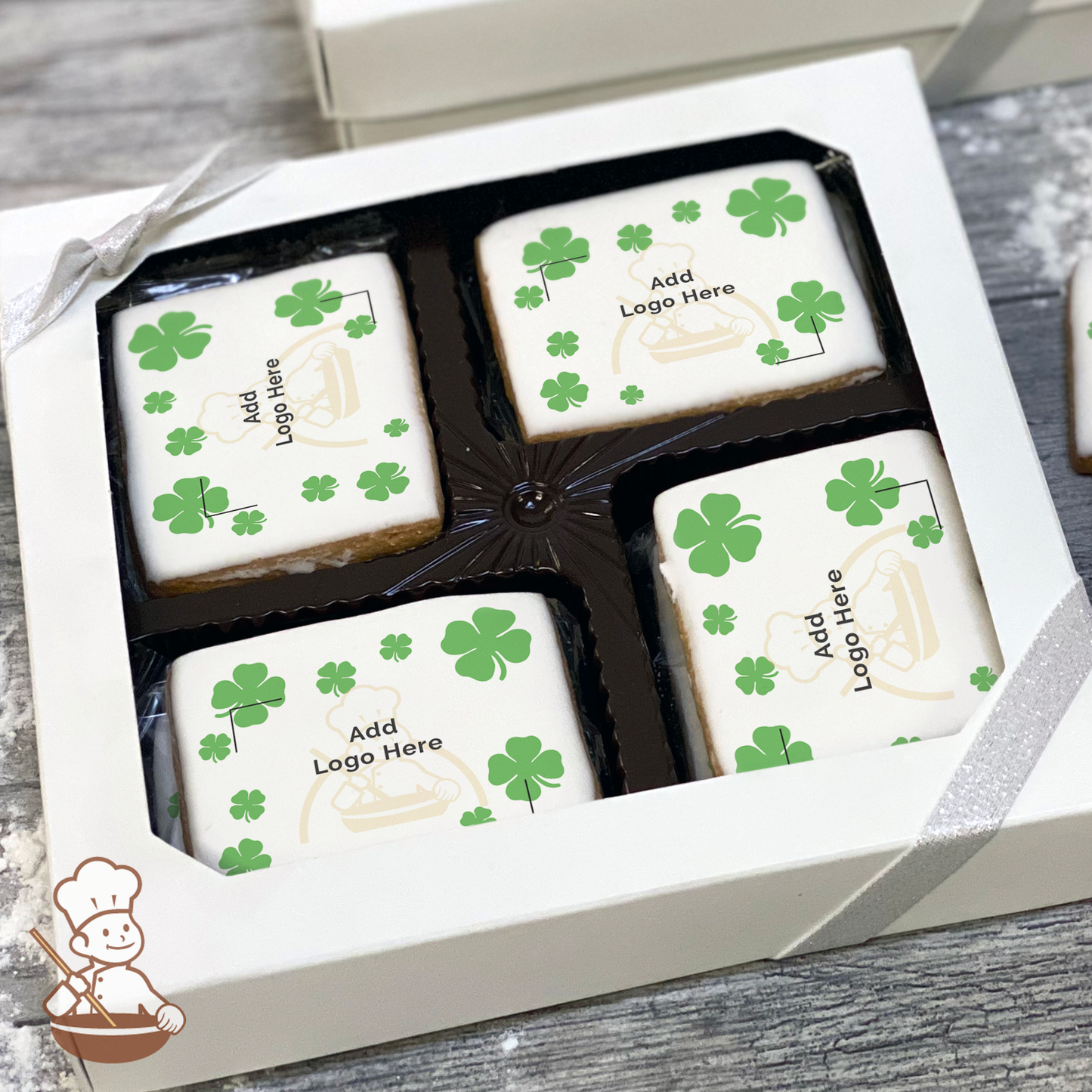 Simply Shamrocks Logo Cookie Large Gift Box (Rectangle)