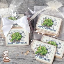 Load image into Gallery viewer, Triceratops Arrives Cookies (Rectangle)