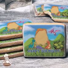 Load image into Gallery viewer, Dinosaur Friends Cookies (Rectangle)