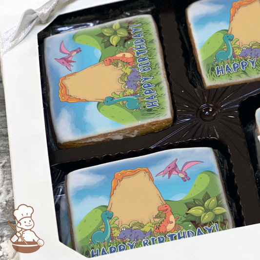 Dinosaur Friends Cookie Gift Box (Rectangle)