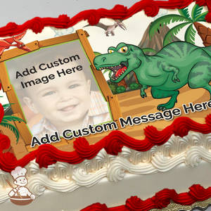 Almighty T-Rex Custom Photo Cake