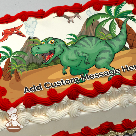 Almighty T-Rex Photo Cake