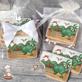 Almighty T-Rex Custom Message Cookies (Rectangle)