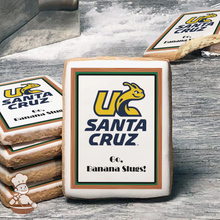 Load image into Gallery viewer, Go UC Santa Cruz Banana Slugs Cookies (Rectangle)
