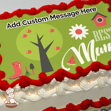 Load image into Gallery viewer, Best Mum Gardener Photo Cake