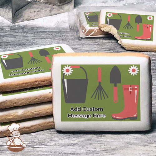 Best Mum Gardener Custom Message Cookies (Rectangle)