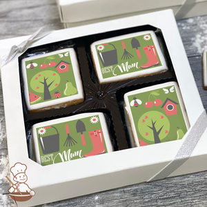 Best Mum Gardener Cookie Gift Box (Rectangle)