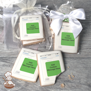 Smart Phone Custom Message Cookies (Rectangle)